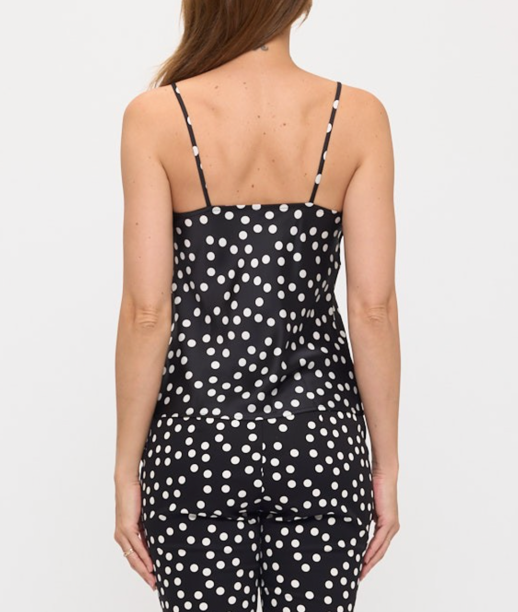 CURVY Polka Dot Cowl Cami
