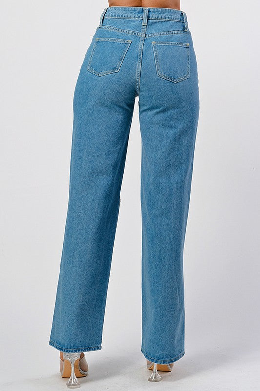 El Novio Wide Leg Jeans