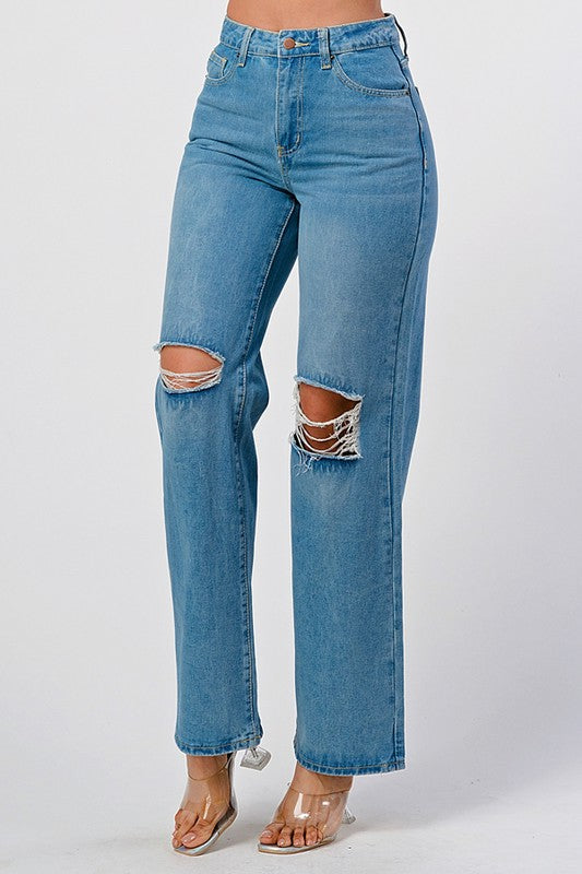 El Novio Wide Leg Jeans