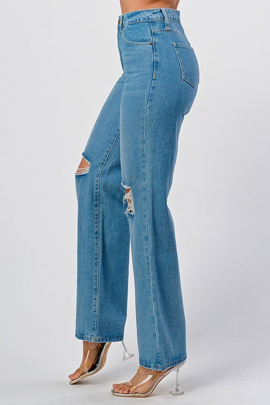 El Novio Wide Leg Jeans