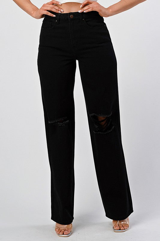 El Novio Wide Leg Jeans