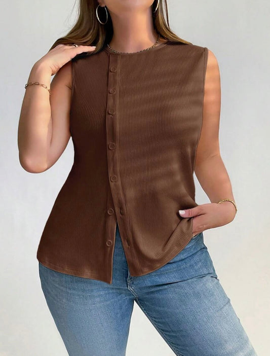 CURVY Coffee Date Vest