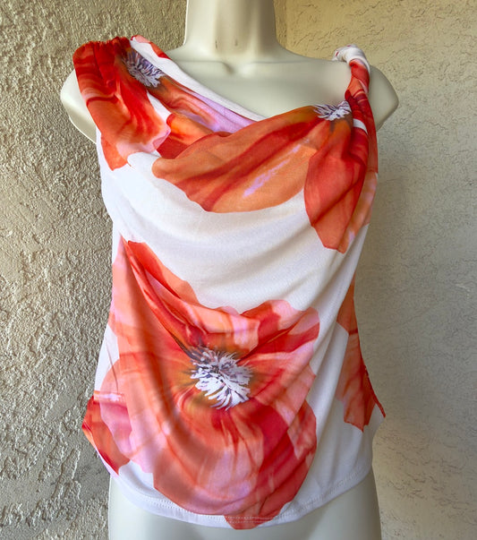 CURVY Hibiscus Flower Top