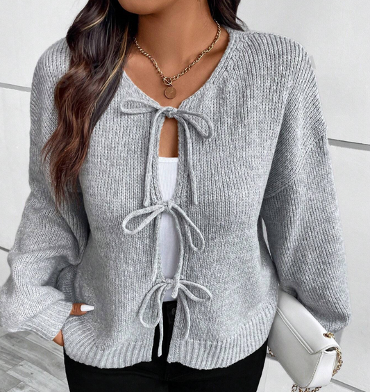 CURVY Softly Tied Cardigan